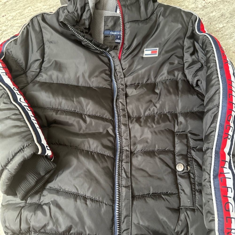 Tommy Hilfiger Black and Gray Jacket